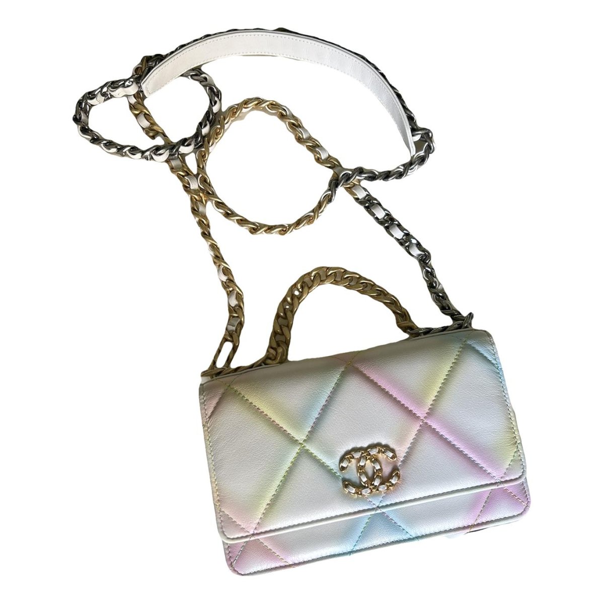 Wallet On Chain Chanel 19 leather handbag