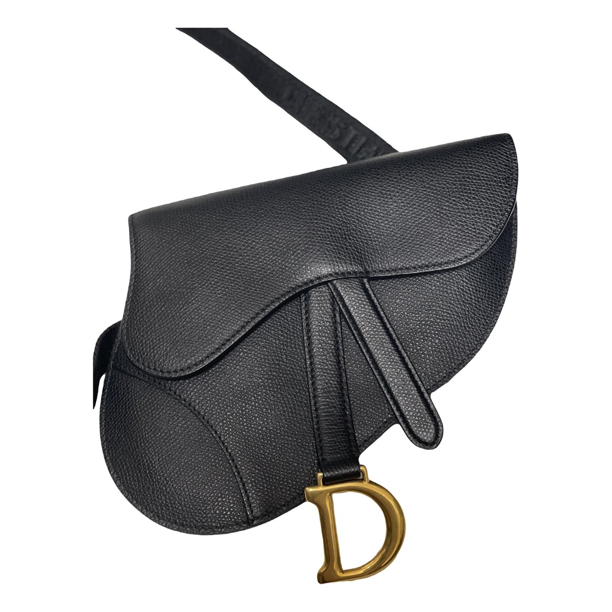 Saddle leather clutch bag