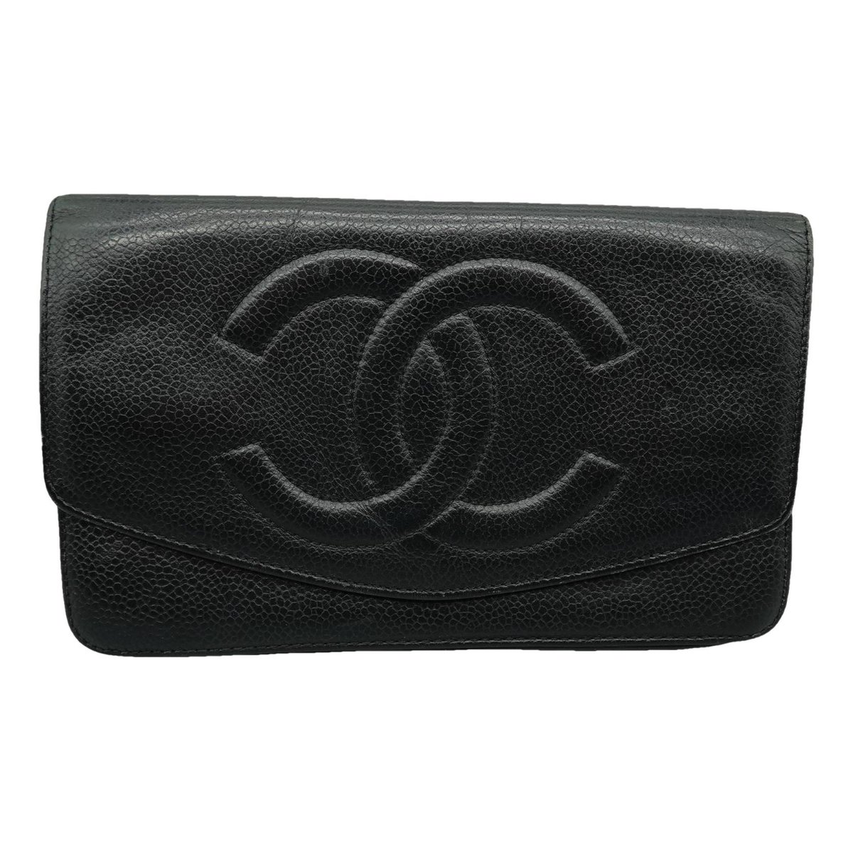 Wallet on Chain leather handbag