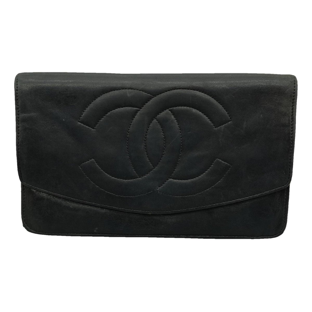 Wallet on Chain leather handbag