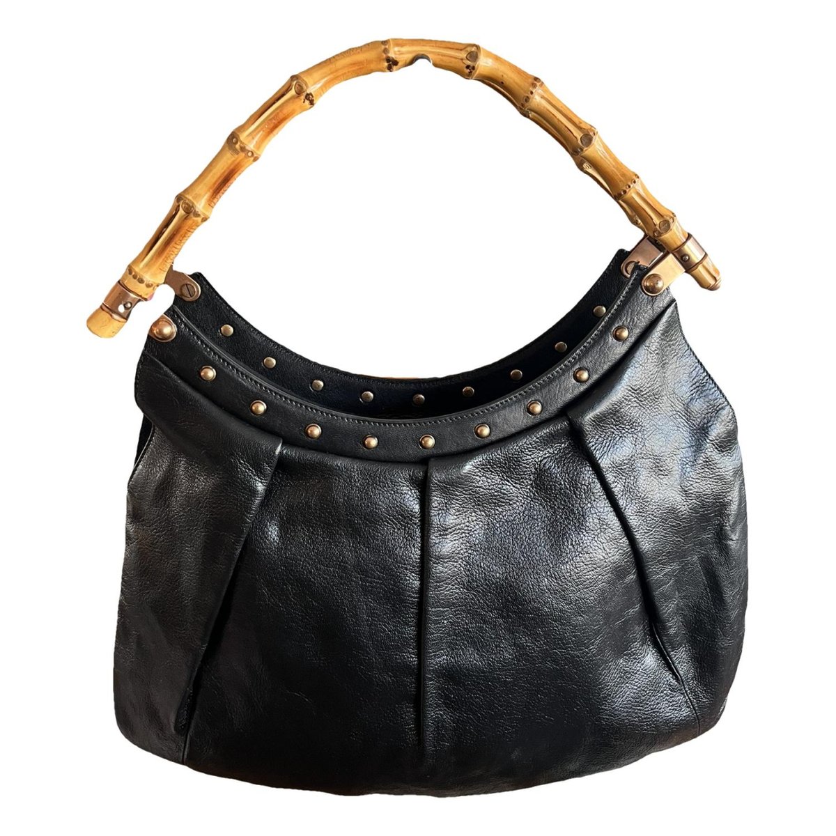 Vintage Bamboo Hobo leather handbag