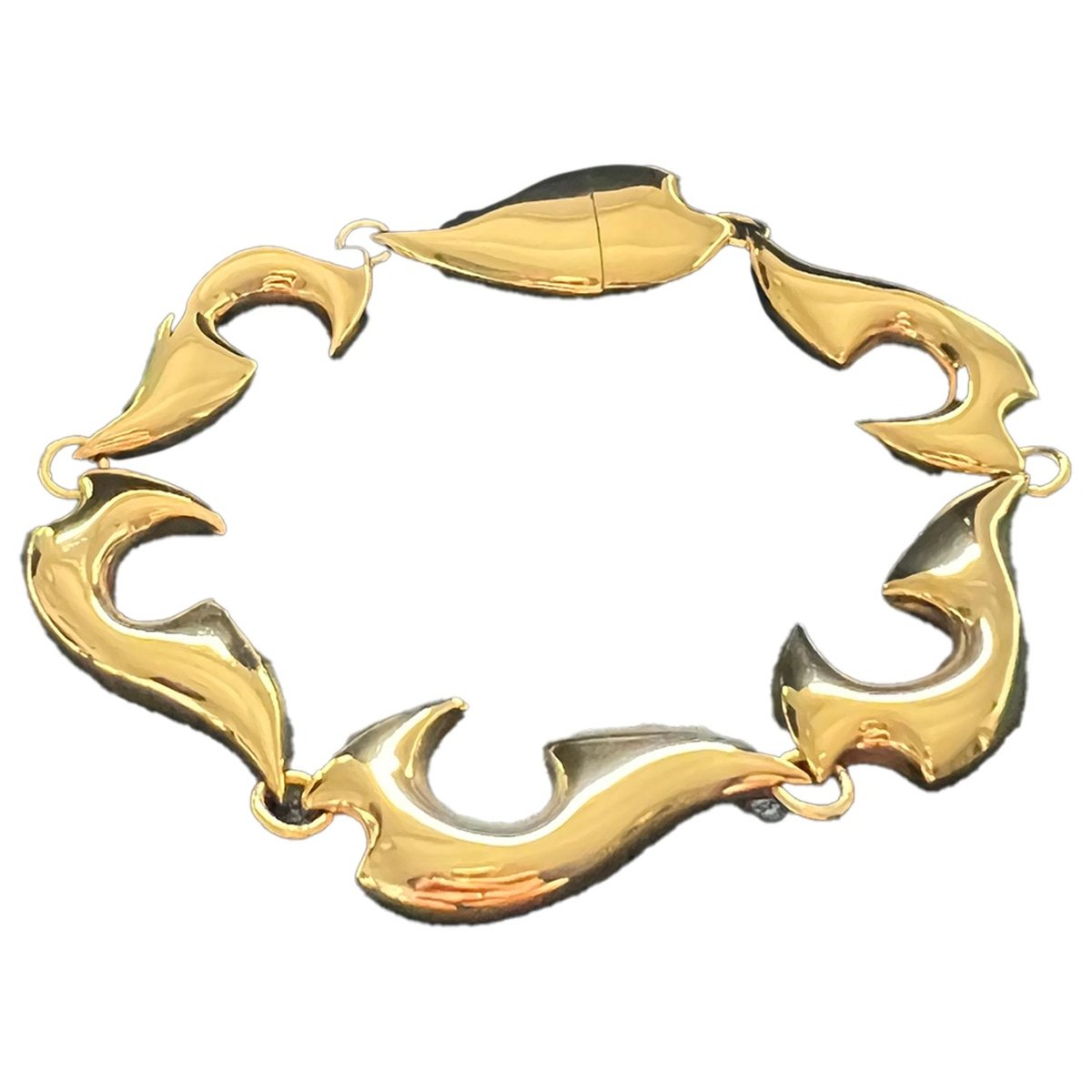 Sharp silver bracelet
