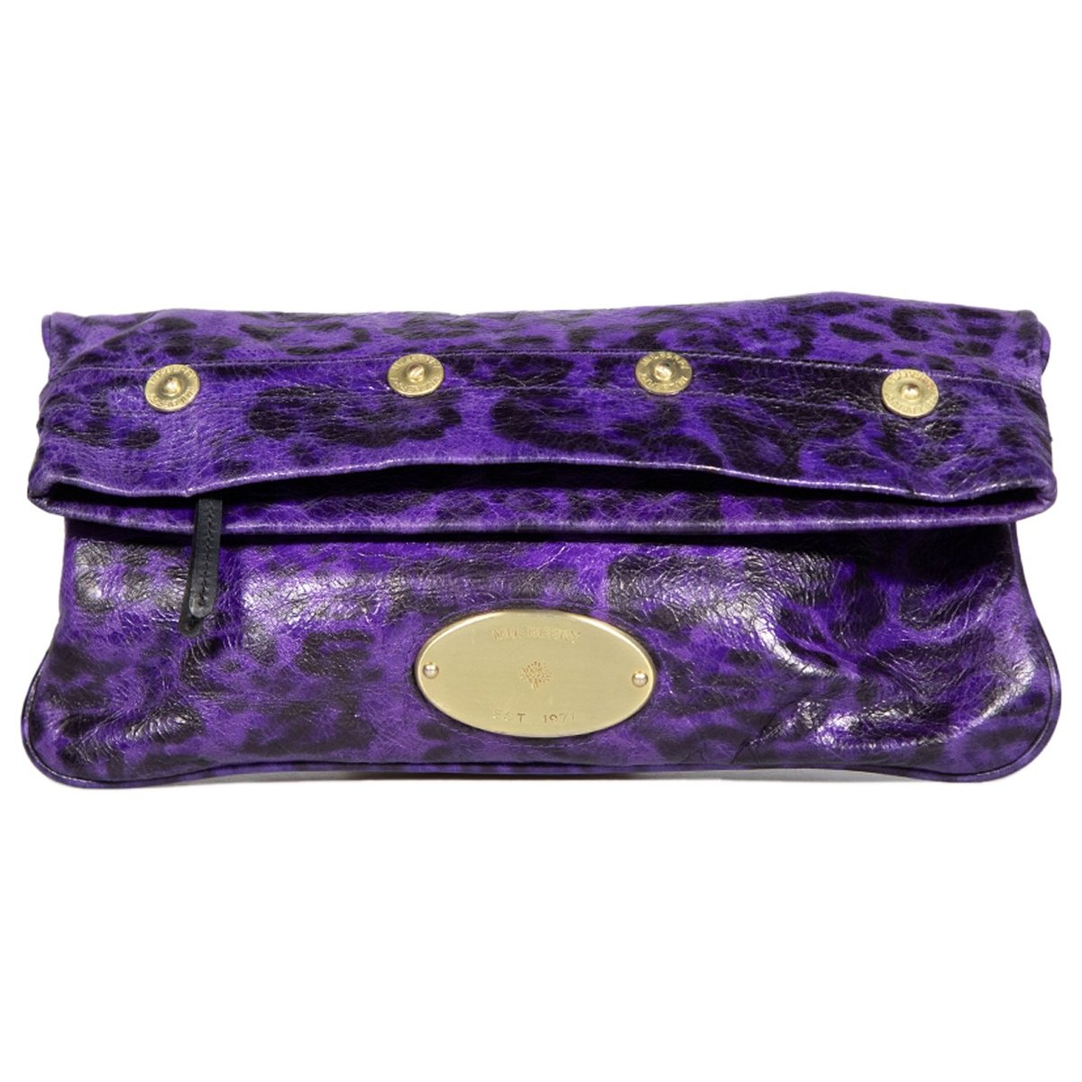 Mitzy leather clutch bag