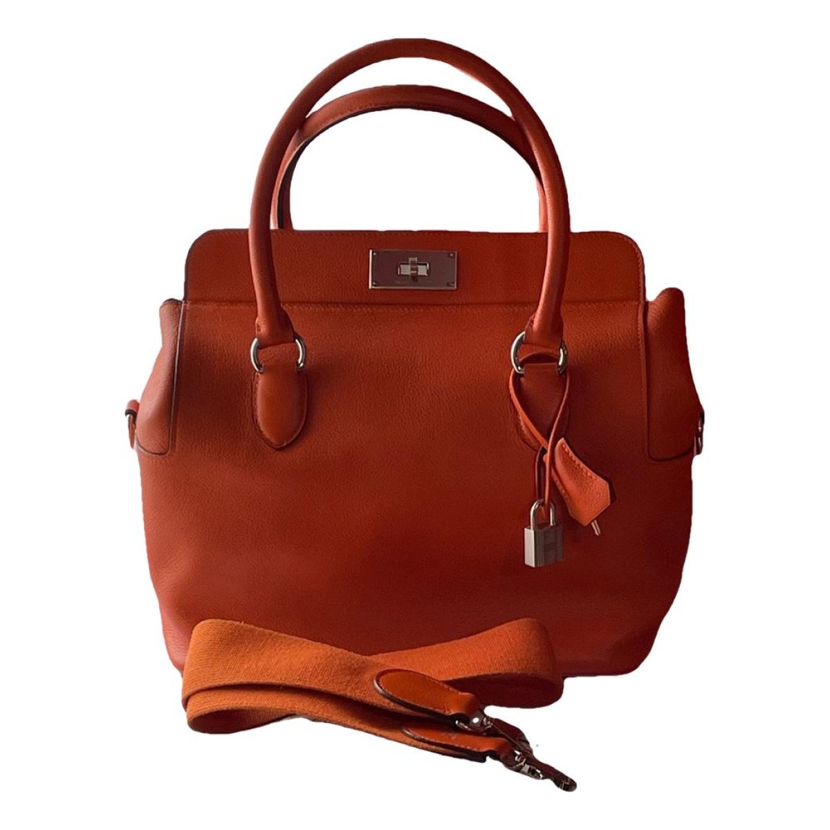 Toolbox leather handbag