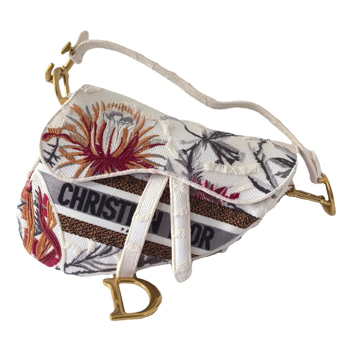 Saddle cashmere handbag