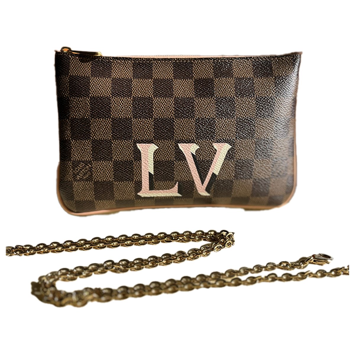 Double zip leather crossbody bag