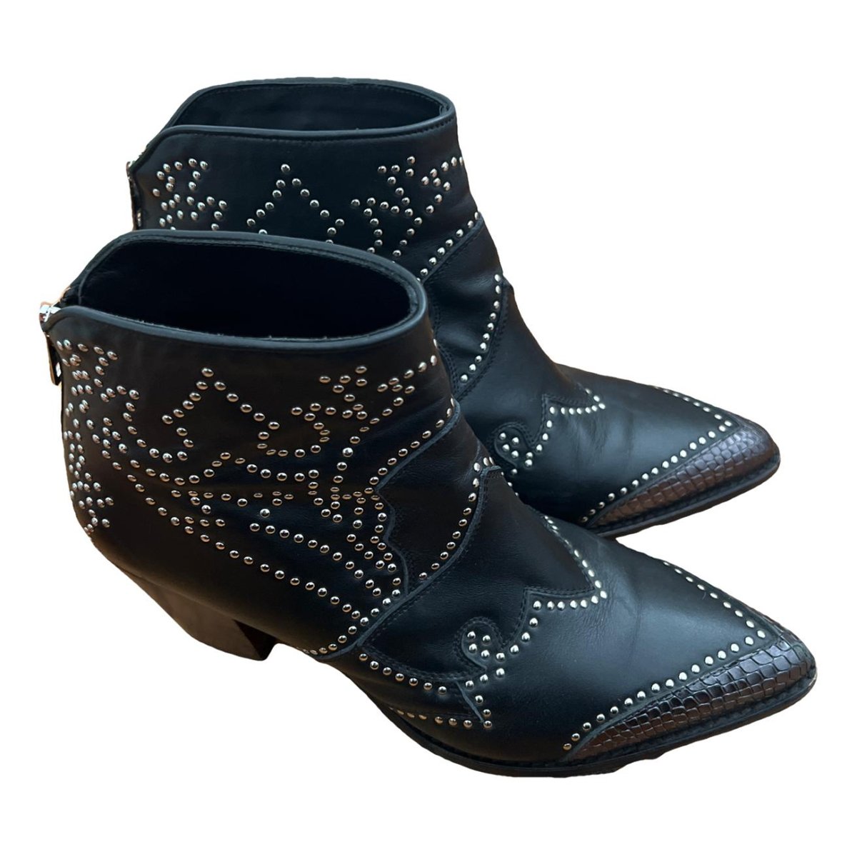 Cara leather western boots
