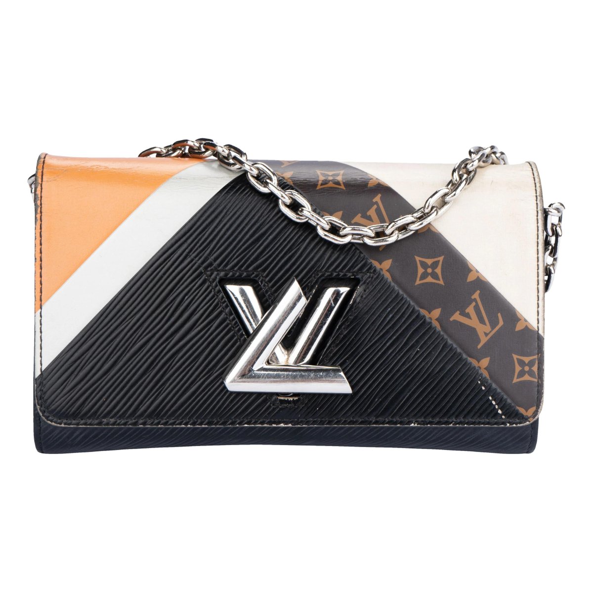 Twist leather crossbody bag