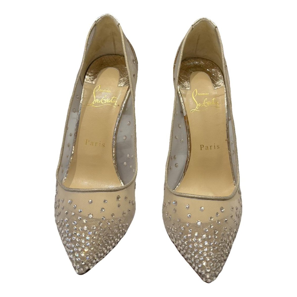 Degrastrass cloth heels
