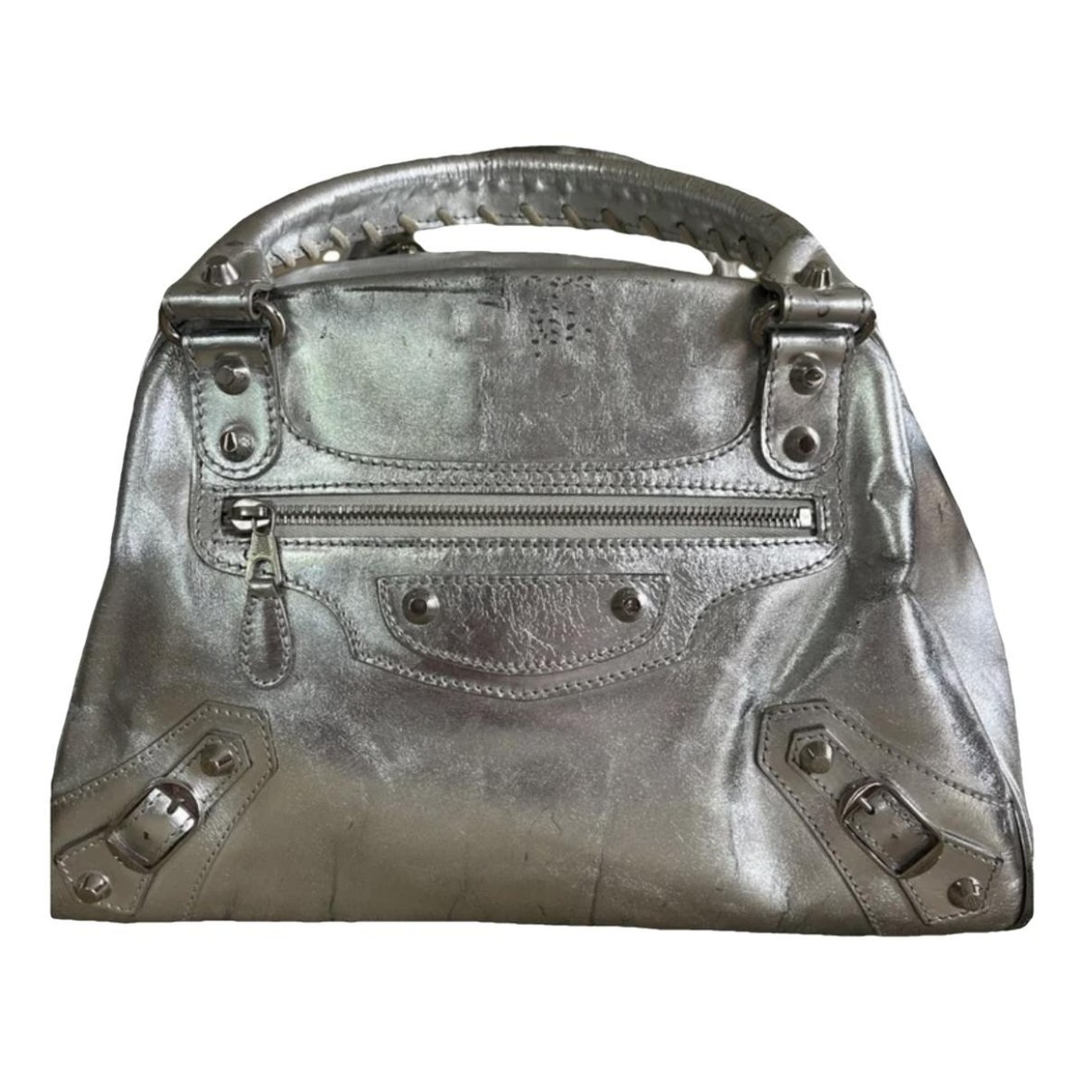 City leather handbag