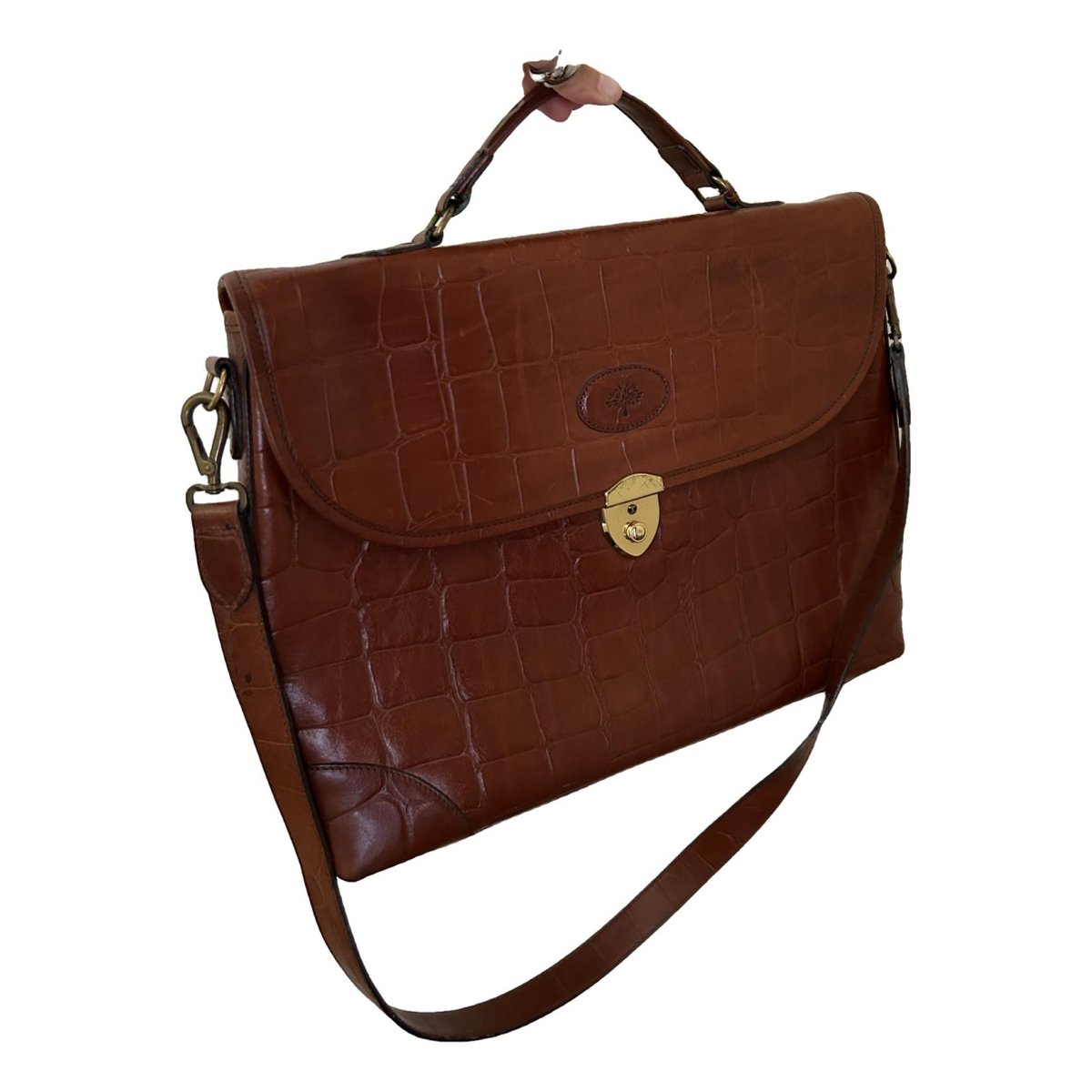 Leather satchel
