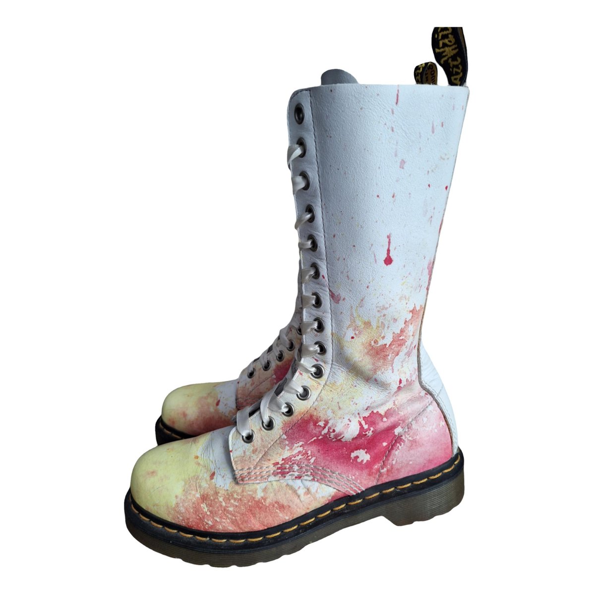 1914 (14 eye) leather biker boots