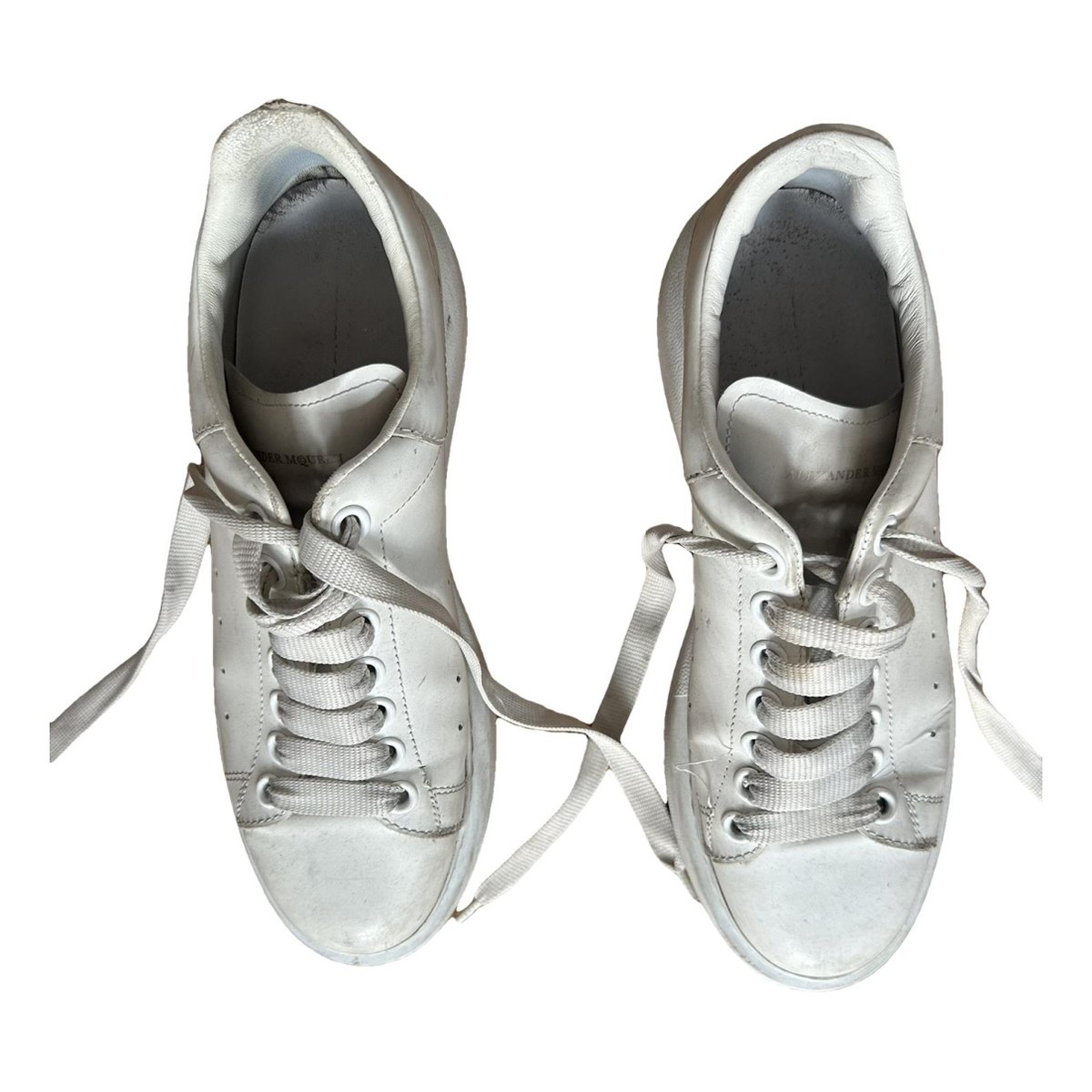 Oversize leather trainers
