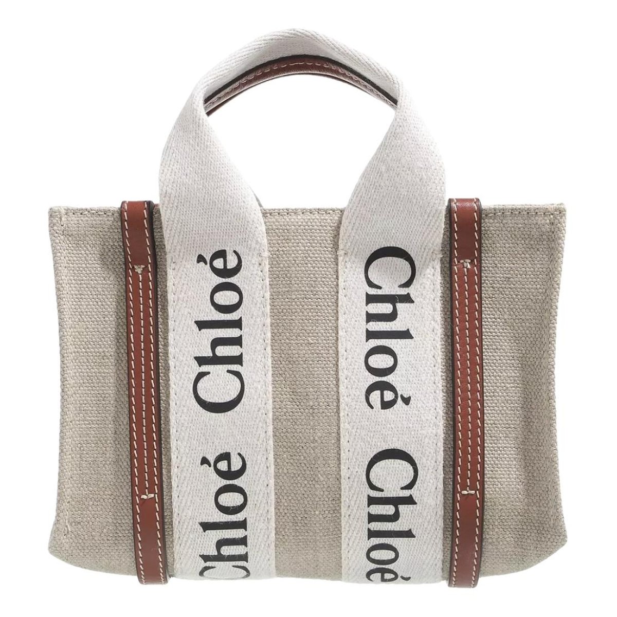 Woody leather tote