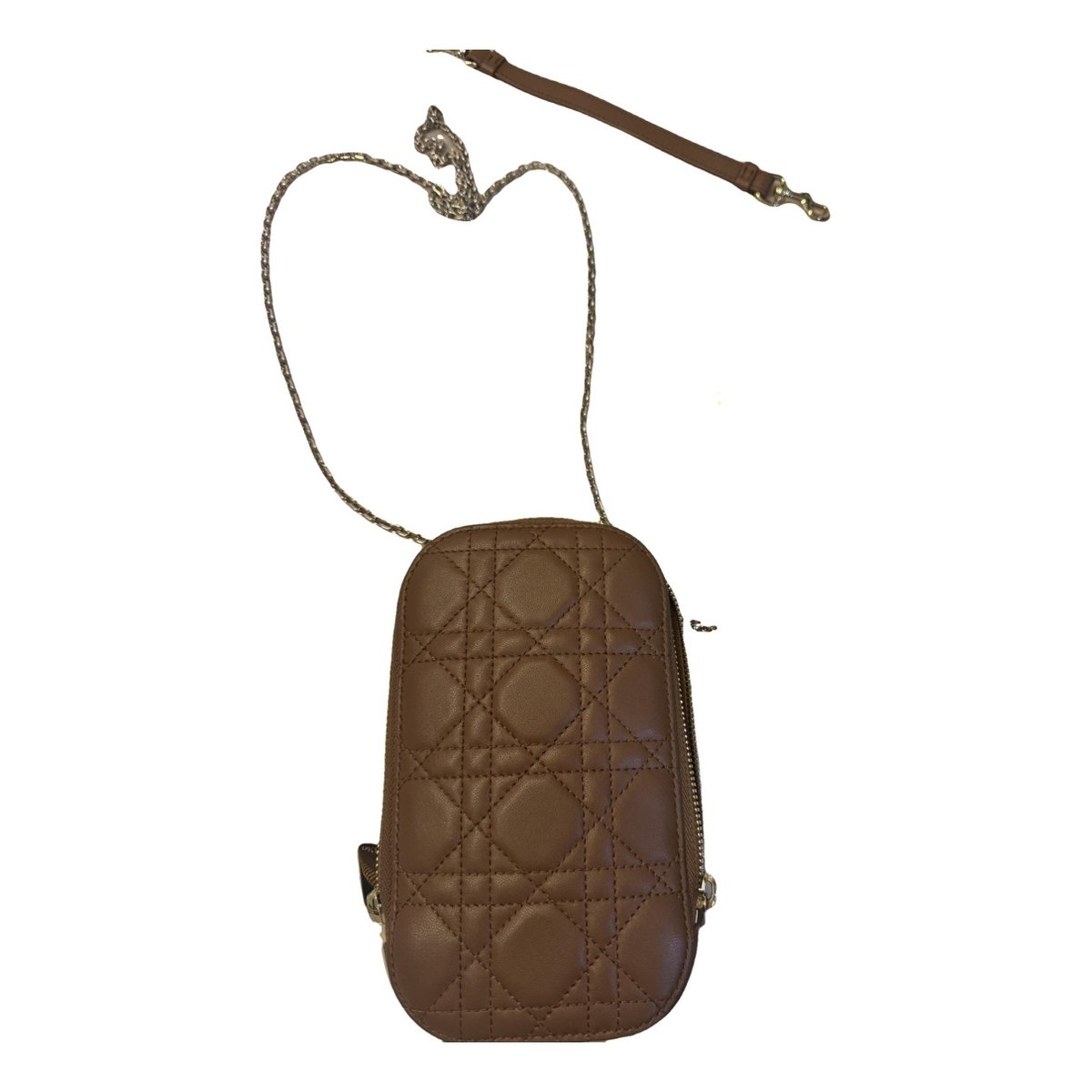 Lady Dior leather crossbody bag