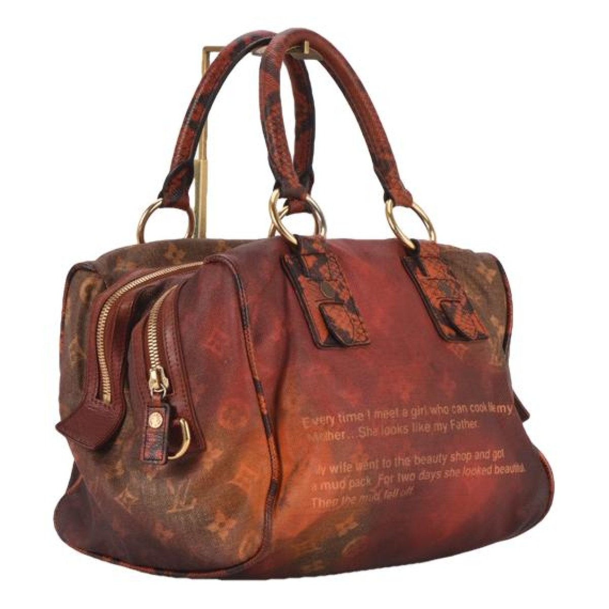 Tuileries leather clutch bag