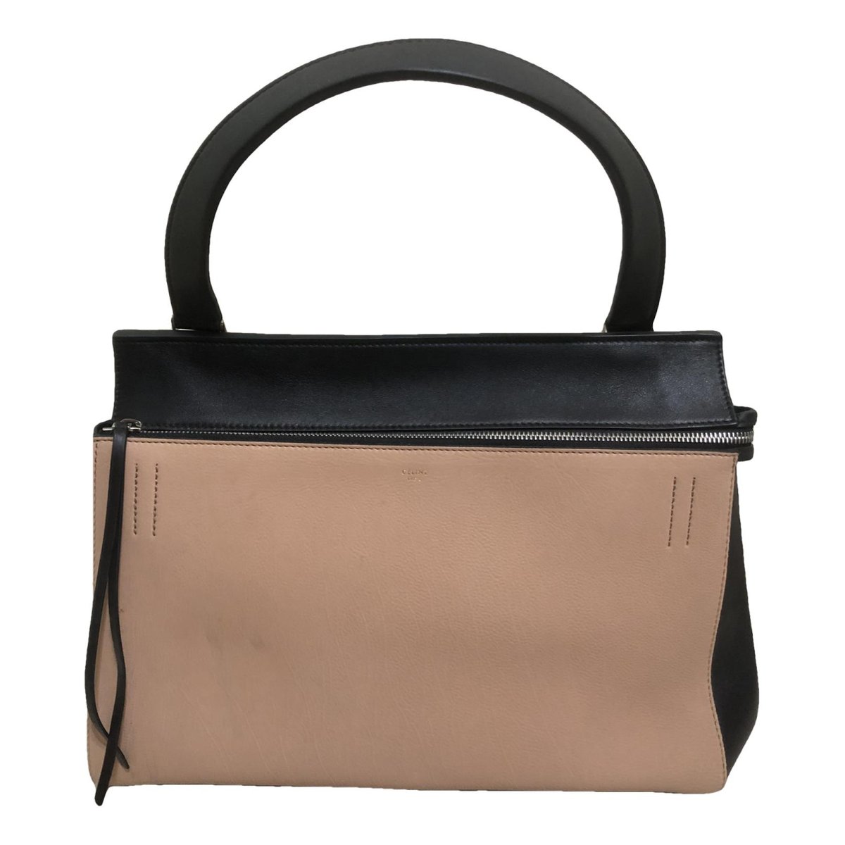 Edge leather handbag