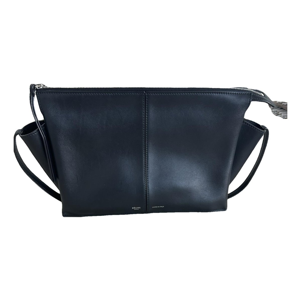 Tri-Fold leather handbag