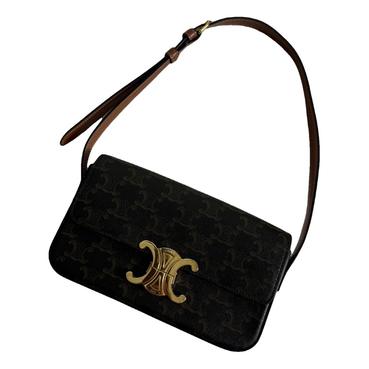 Triomphe Long leather handbag