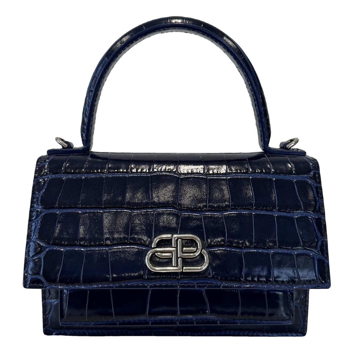 Sharp leather handbag