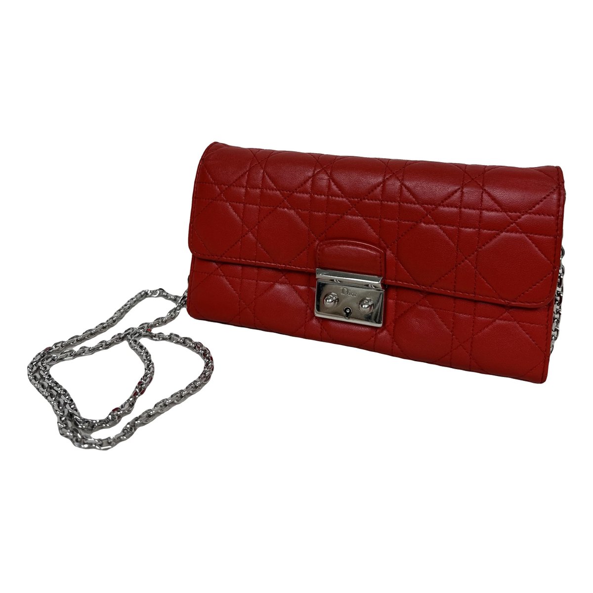 Miss Dior leather clutch bag