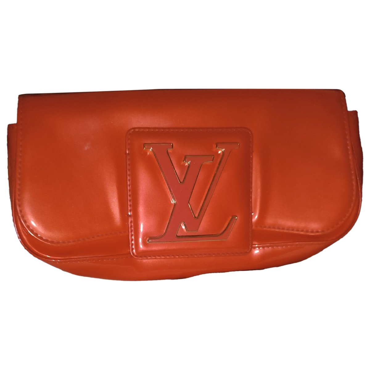 Sobe patent leather clutch bag