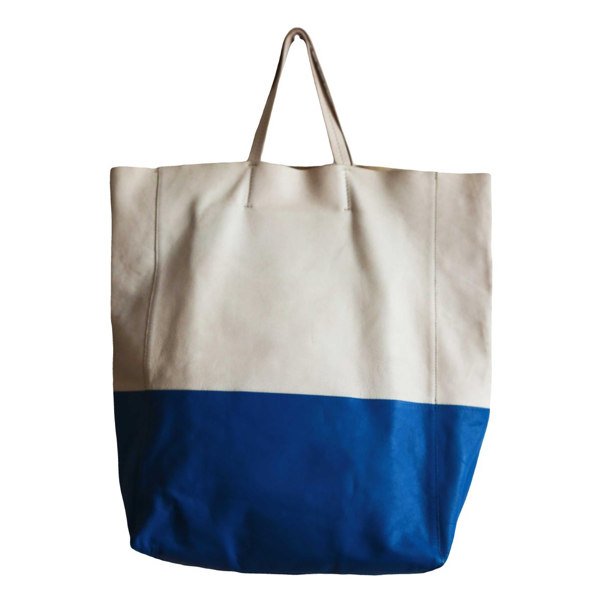 Cabas leather handbag