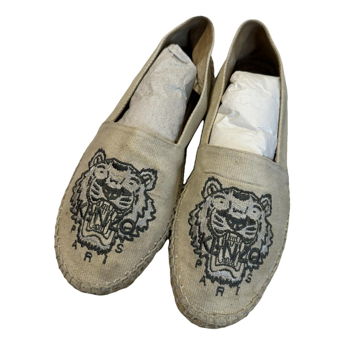 Tiger cloth espadrilles