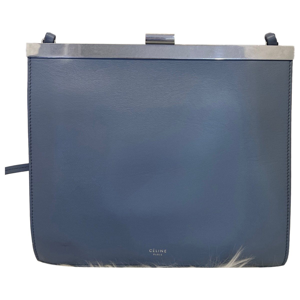 Clasp leather crossbody bag