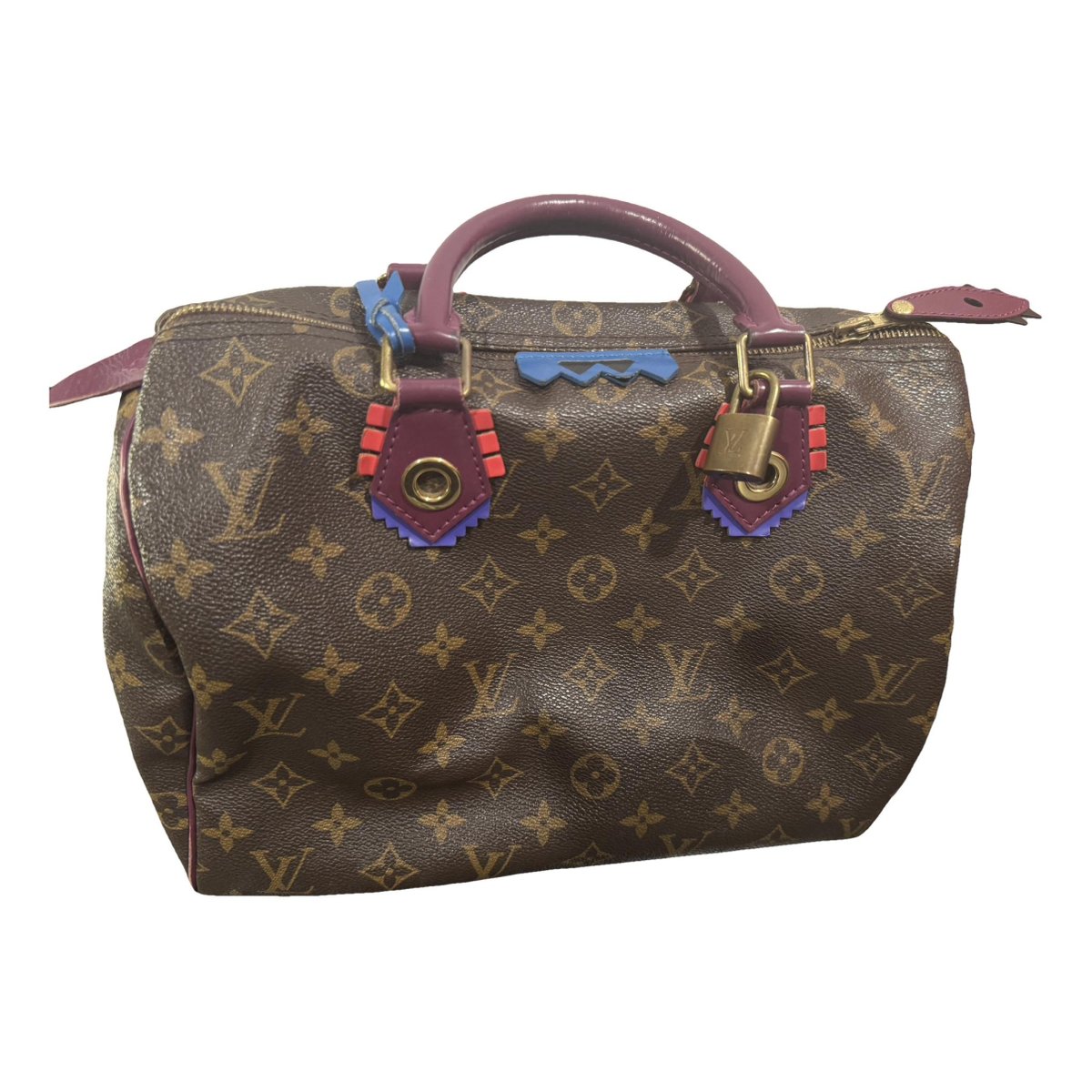 Speedy leather handbag