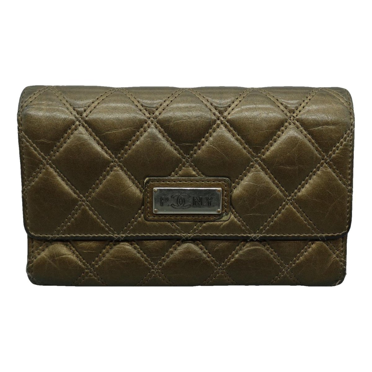 Wallet on Chain leather handbag