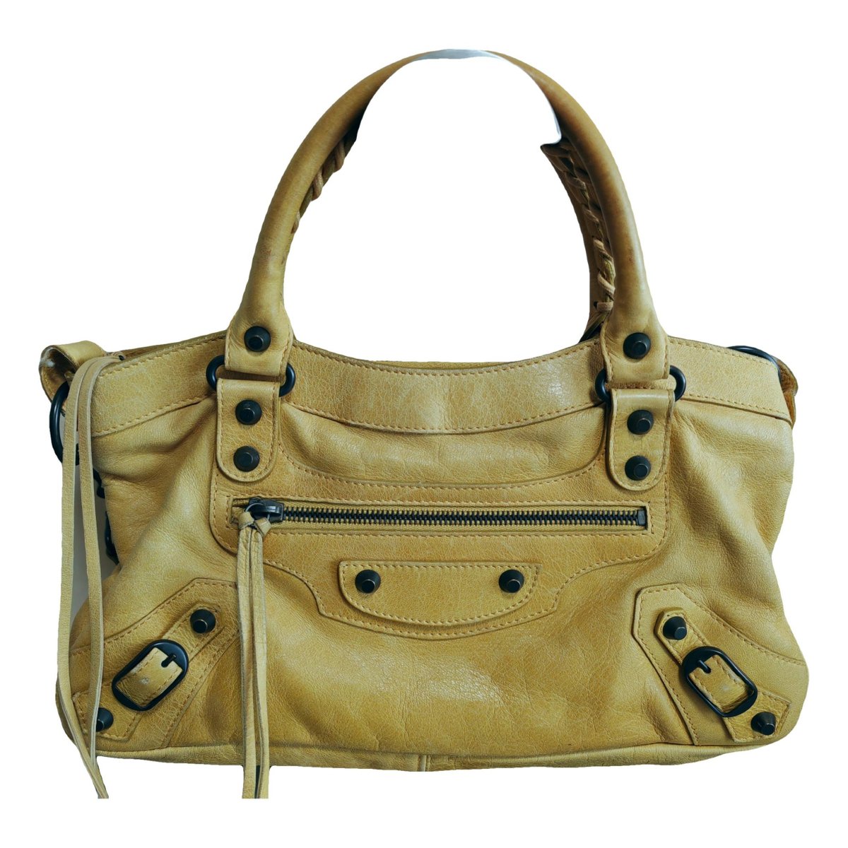 First leather handbag