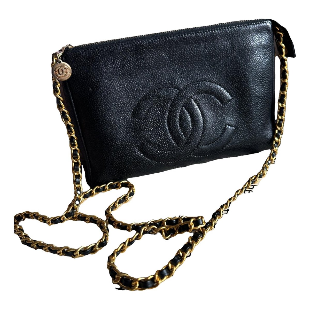 Vanity leather handbag