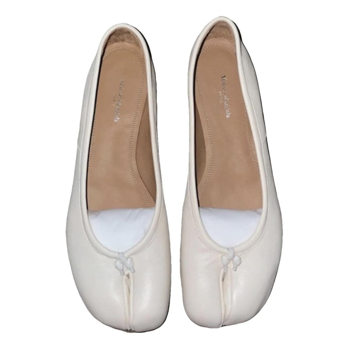 Tabi leather ballet flats