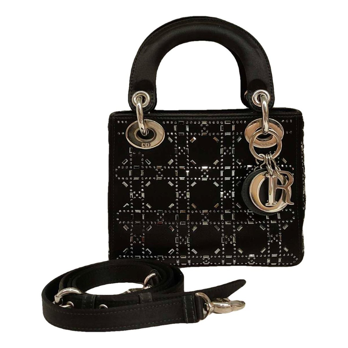 Lady Dior silk handbag