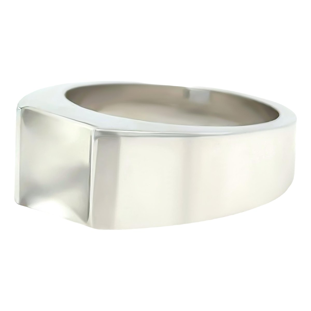 Tank white gold ring