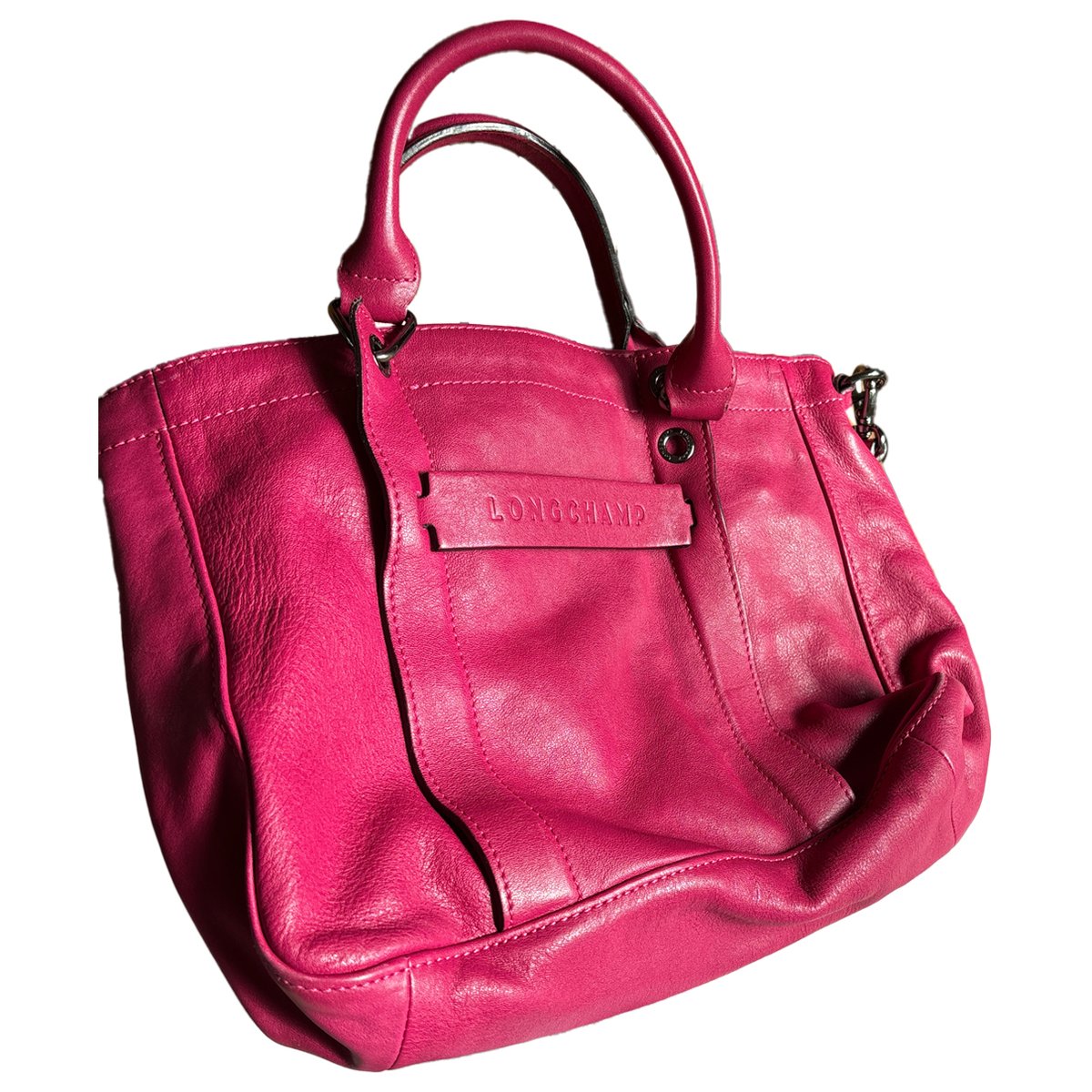 3D leather handbag