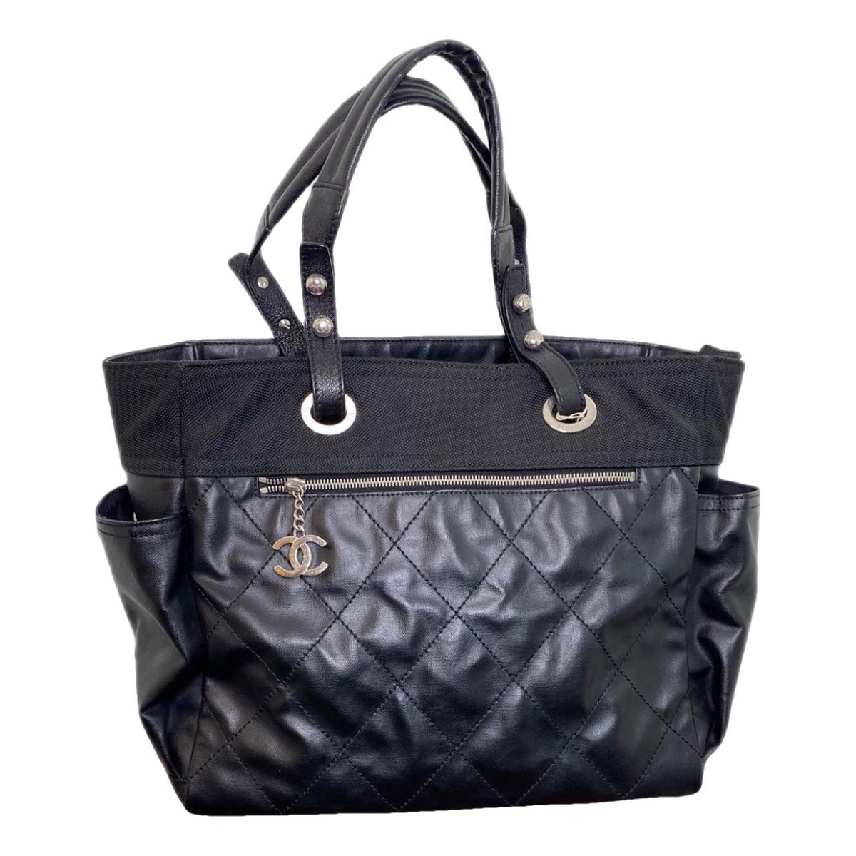 Paris-Biarritz patent leather tote