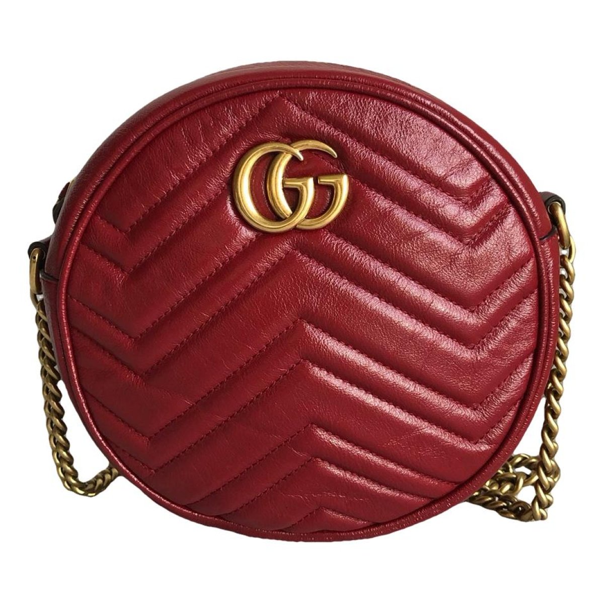 GG Marmont Round leather crossbody bag