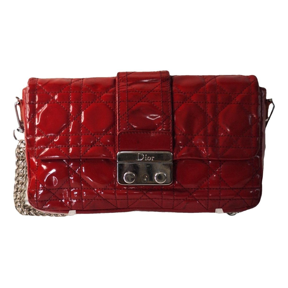 Miss Dior patent leather clutch bag