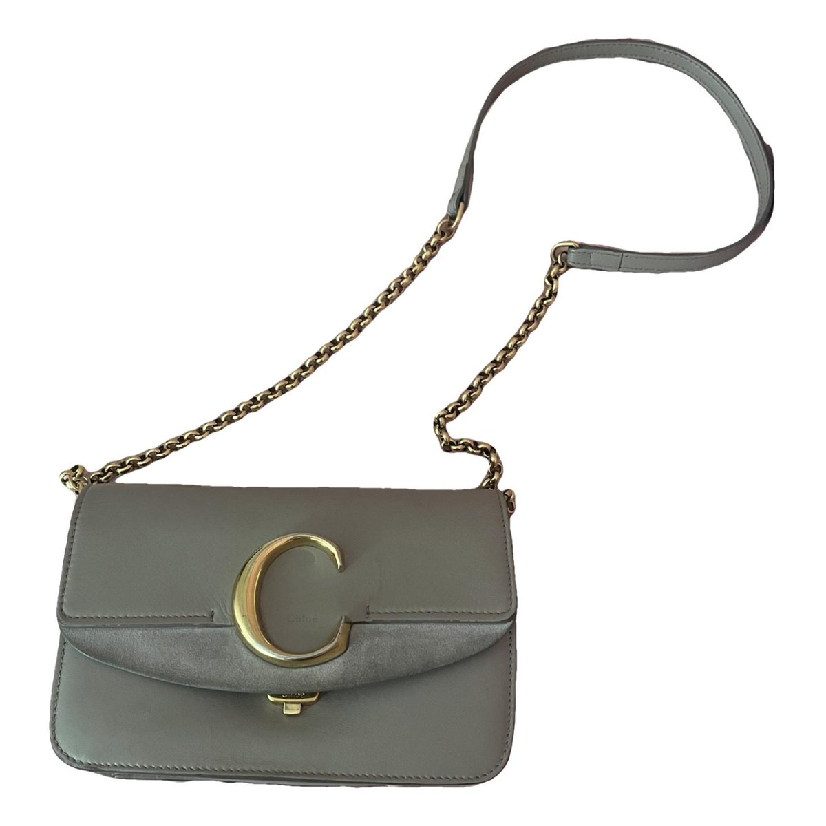 C leather crossbody bag