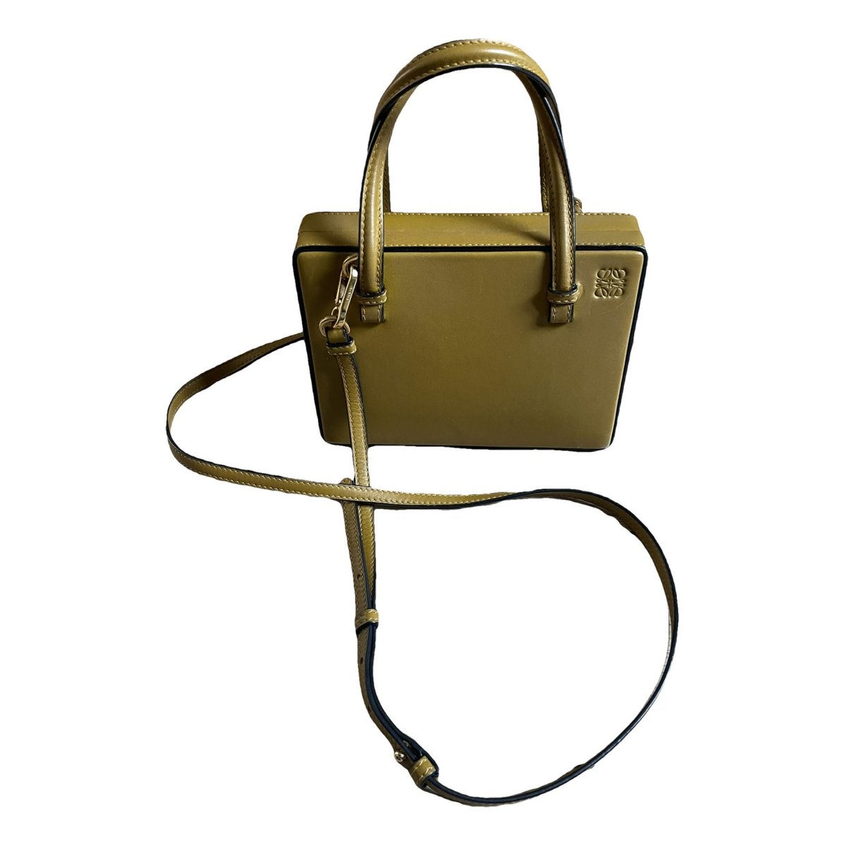 Postal leather crossbody bag