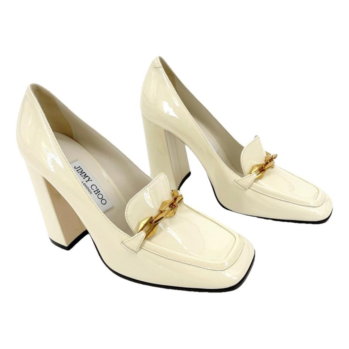 Diamond Tilda patent leather heels