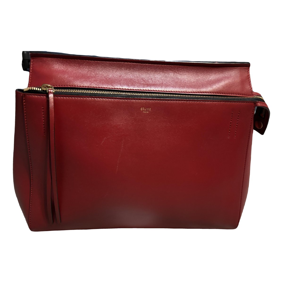 Edge leather handbag