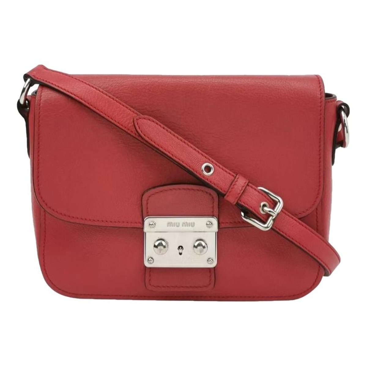 Miu Confidential leather crossbody bag