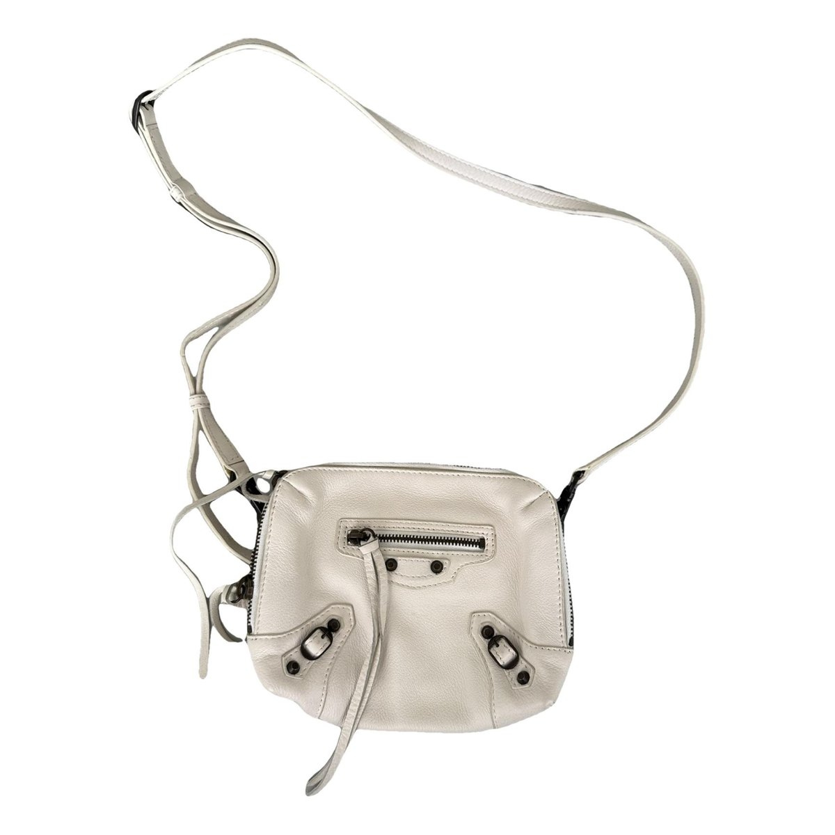 Hip leather crossbody bag