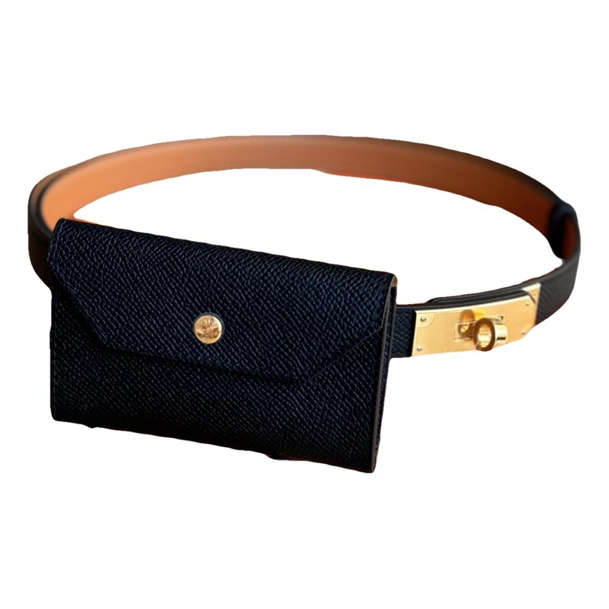 Kelly Pocket leather belt