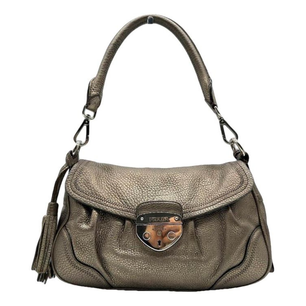 Cargo leather handbag
