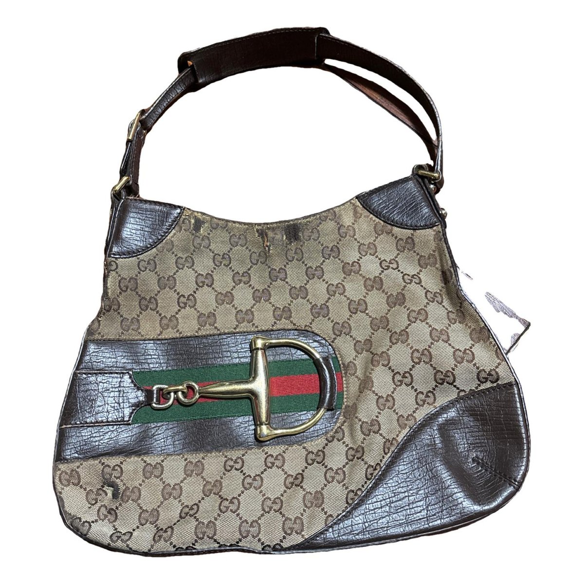 Hobo leather handbag