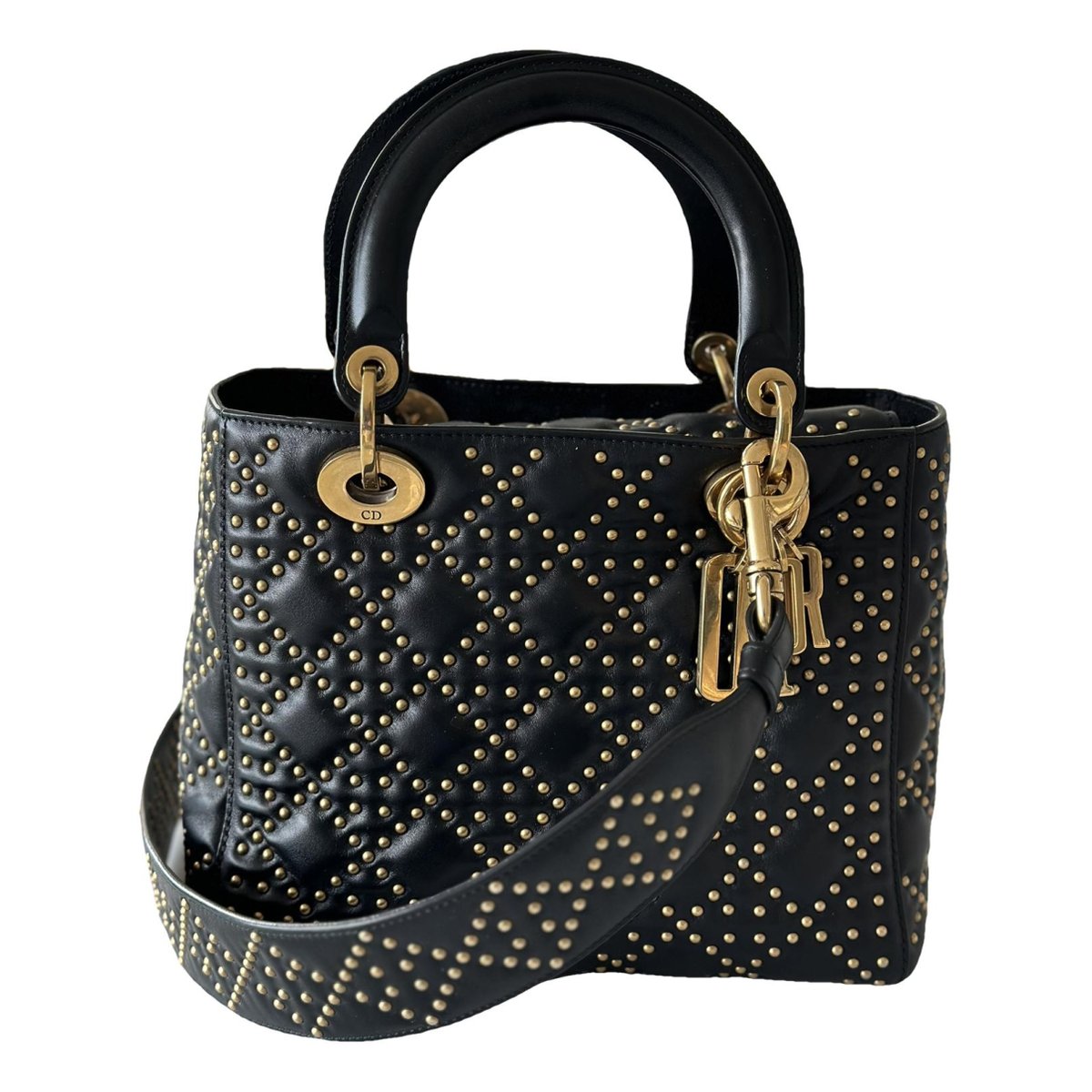 Lady Dior leather handbag